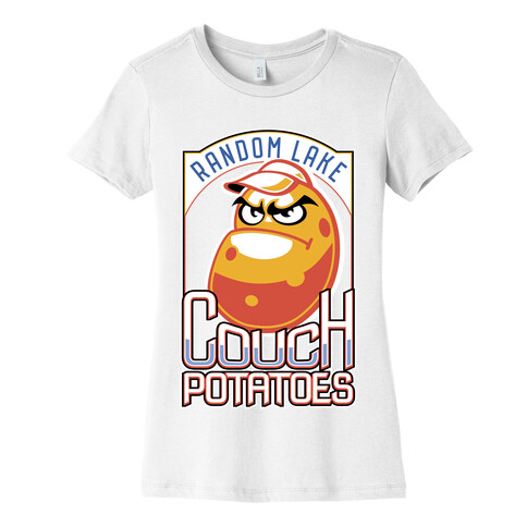 Couch Potatoes Fake Sports Team Womens T-Shirt