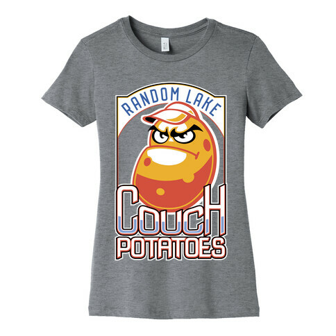 Couch Potatoes Fake Sports Team Womens T-Shirt