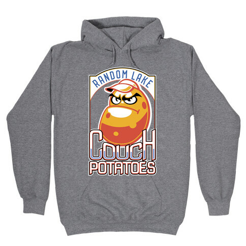 Couch Potatoes Fake Sports Team Hooded Sweatshirt