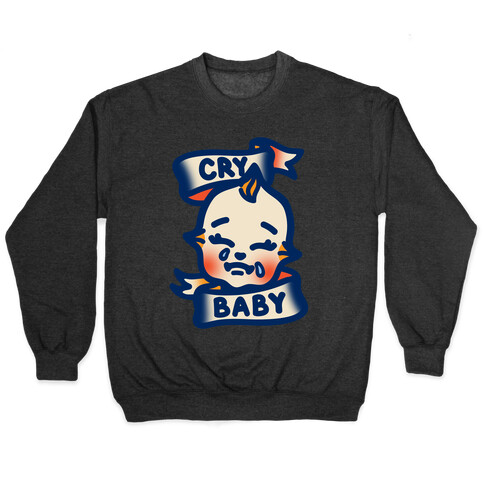 Cry Baby White Print Pullover