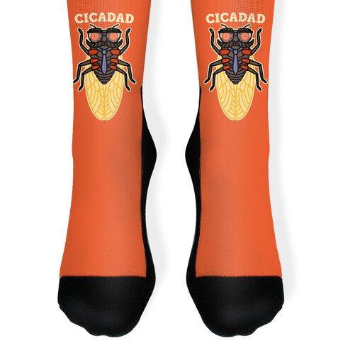 CicaDad Dad Cicada Sock