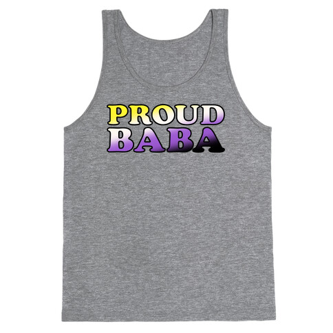 Proud Baba Non-binary Parent Pride Tank Top