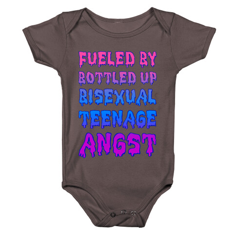 Fueled By Bottled Up Bisexual Teenage Angst Baby One-Piece