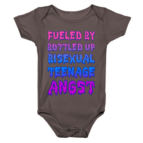 Fueled By Bottled Up Bisexual Teenage Angst Baby One-Piece