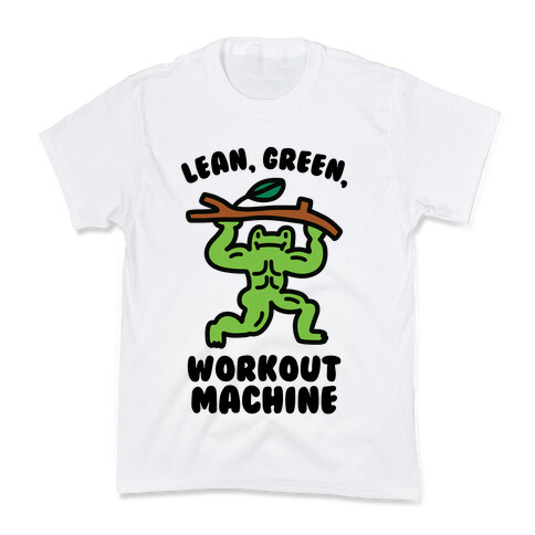 Lean, Green, Workout Machine Kids T-Shirt