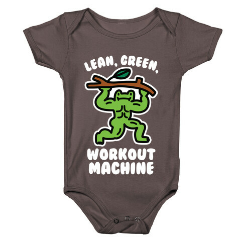 Lean, Green, Workout Machine Baby One-Piece