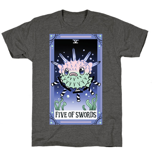 Creepy Cute Tarots: Five of Swords T-Shirt