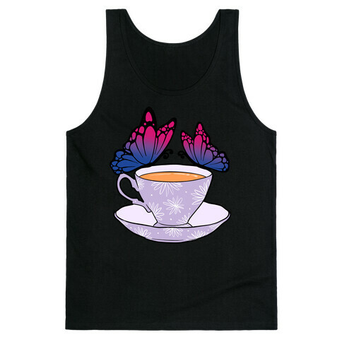 Bi Butterflies &Tea Tank Top