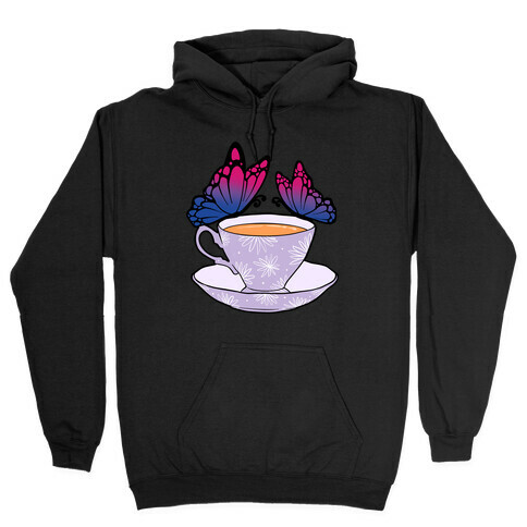 Bi Butterflies &Tea Hooded Sweatshirt