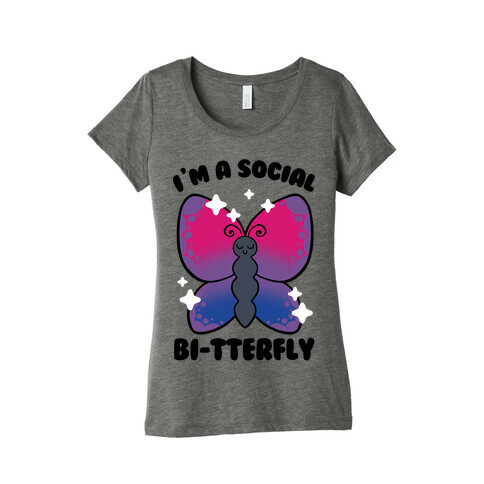 I'm A Social Bi-Tterfly Womens T-Shirt