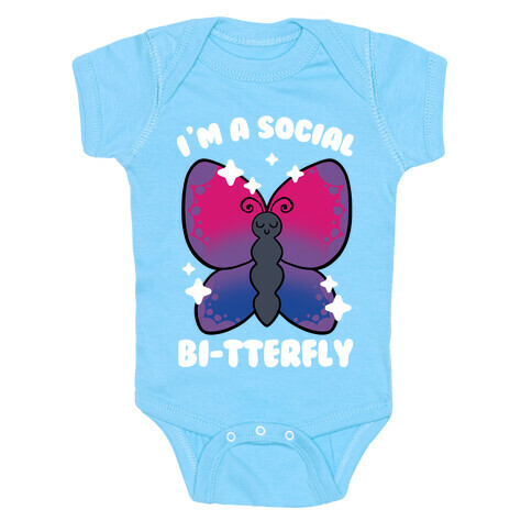 I'm A Social Bi-Tterfly Baby One-Piece