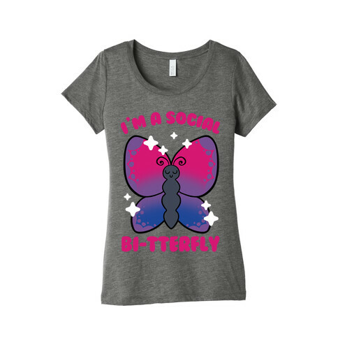 I'm A Social Bi-Tterfly Womens T-Shirt