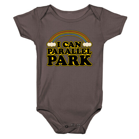 I Can Parallel Park White Print Baby One-Piece