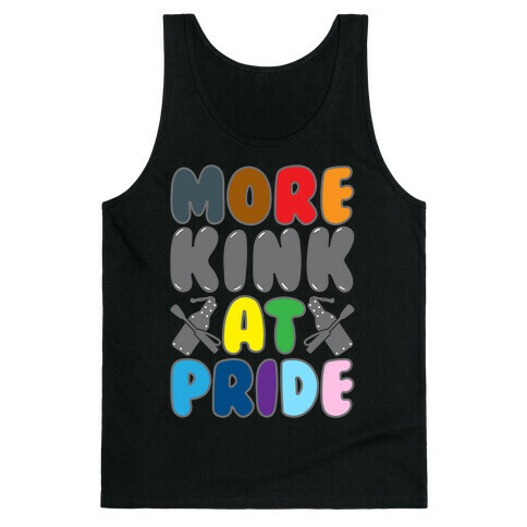 More Kink At Pride White Print Tank Top