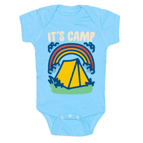 It's Camp White Print Baby One-Piece