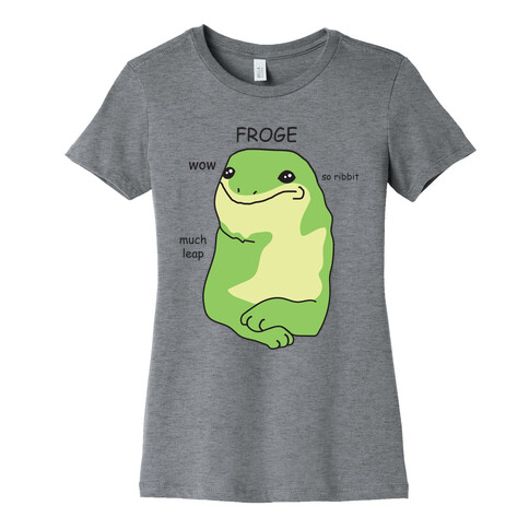 Froge Frog Doge Womens T-Shirt