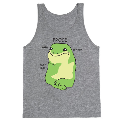 Froge Frog Doge Tank Top