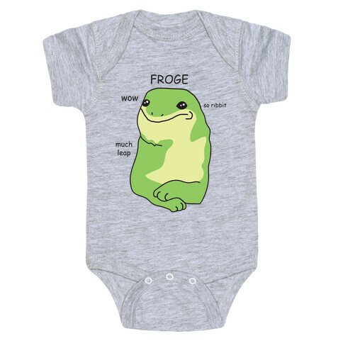 Froge Frog Doge Baby One-Piece