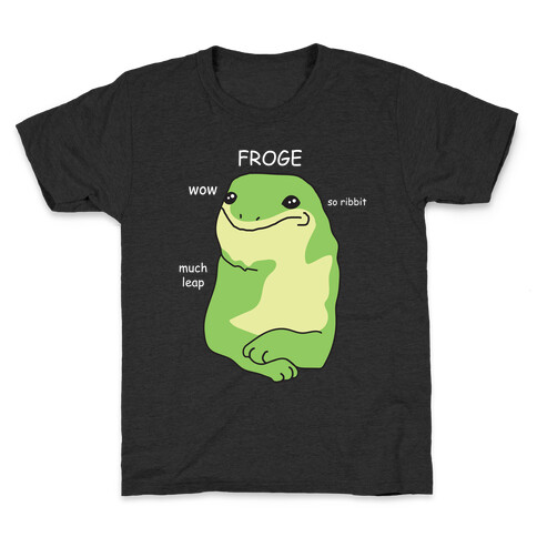 Froge Frog Doge Kids T-Shirt