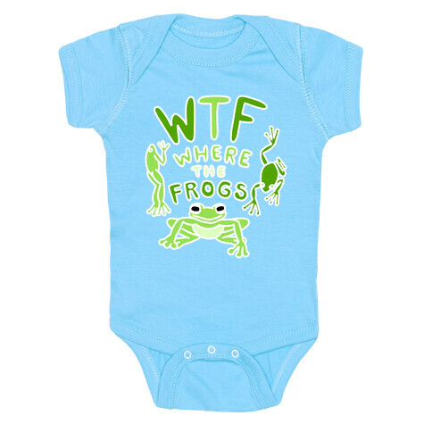 WTF Where The Frogs Baby One-Piece