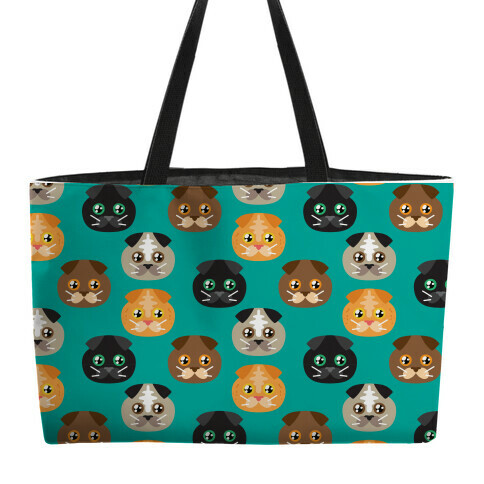 Sad Kitty Squad Pattern Weekender Tote