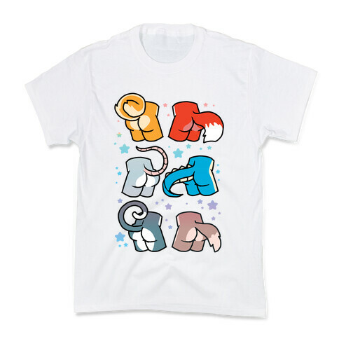 Assorted Furry Butts Kids T-Shirt