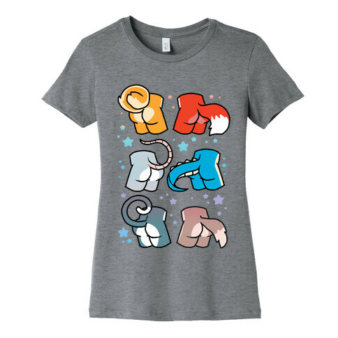 Assorted Furry Butts Womens T-Shirt