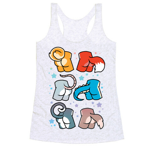 Assorted Furry Butts Racerback Tank Top