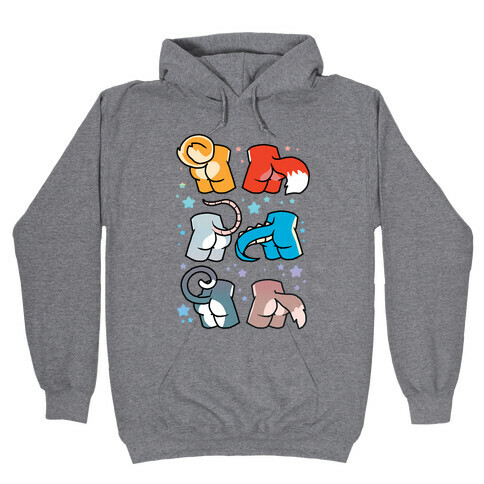 Assorted Furry Butts Hooded Sweatshirt