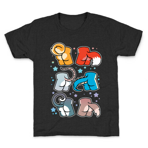 Assorted Furry Butts Kids T-Shirt