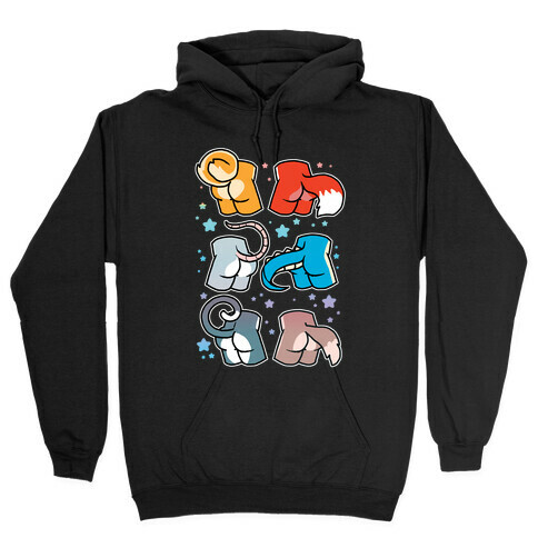 Assorted Furry Butts Hooded Sweatshirt