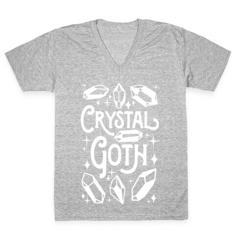 Crystal Goth V-Neck Tee Shirt