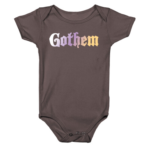Gothem (Goth Them) Baby One-Piece