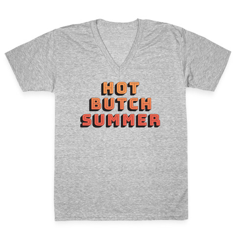 Hot Butch Summer V-Neck Tee Shirt