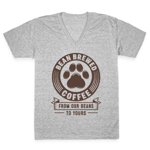 Bean Brewed Coffee V-Neck Tee Shirt