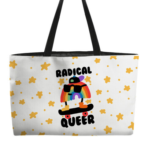 Radical Queer Rainbow Weekender Tote