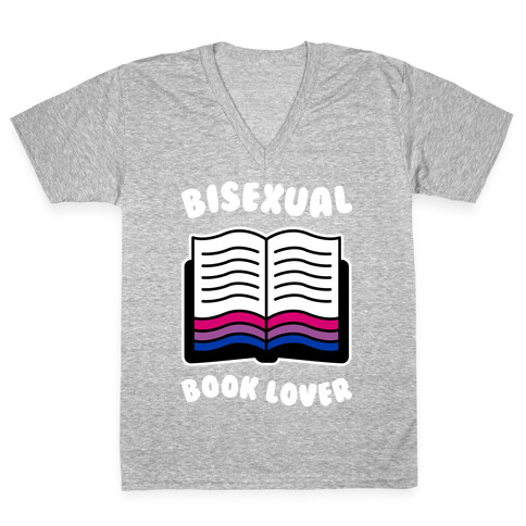 Bisexual Book Lover V-Neck Tee Shirt