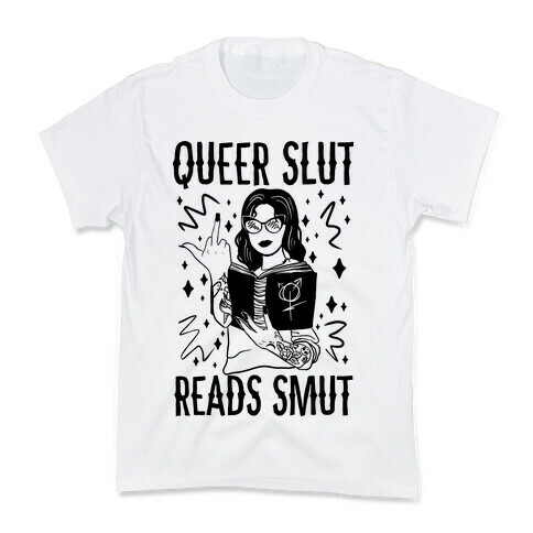 Queer Slut Reads Smut Kids T-Shirt