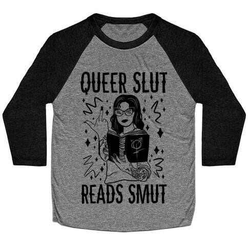 Queer Slut Reads Smut Baseball Tee