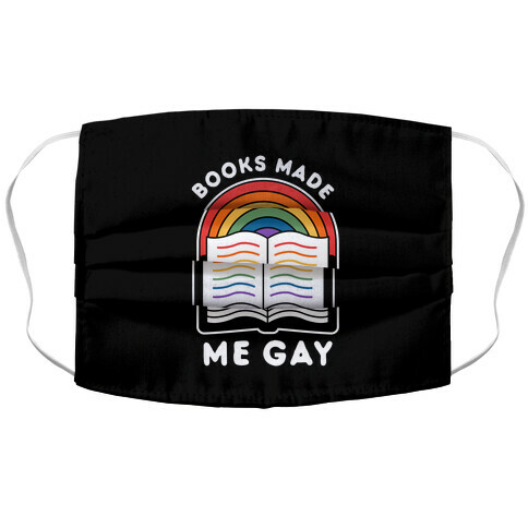 Books Made Me Gay Accordion Face Mask