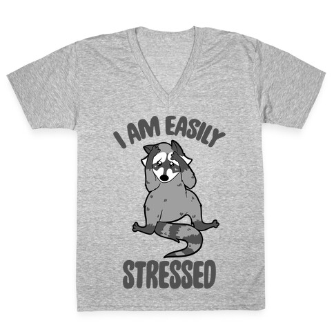 I Am Easily Stressed V-Neck Tee Shirt