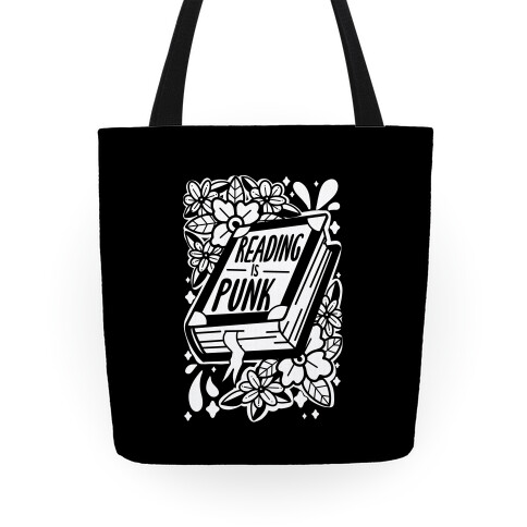 Reading Is Punk Book Tote