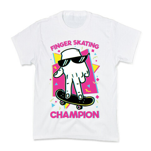 Finger Skating Champion Kids T-Shirt