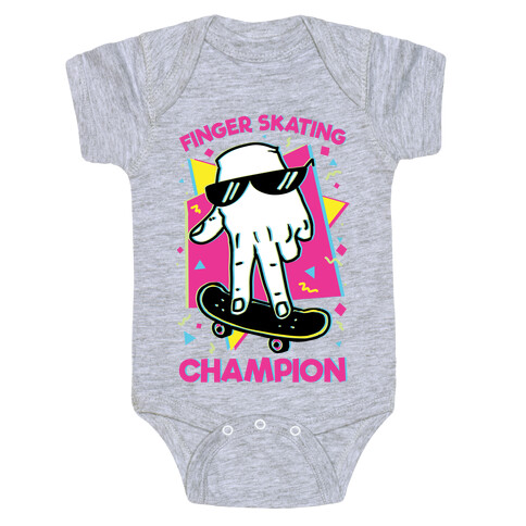 Finger Skating Champion Baby One-Piece