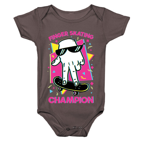 Finger Skating Champion Baby One-Piece