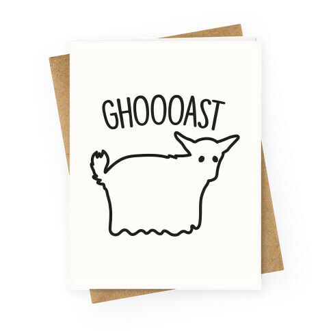 Ghoast Goat Ghost Greeting Card