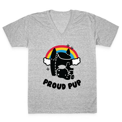 Proud Pup V-Neck Tee Shirt