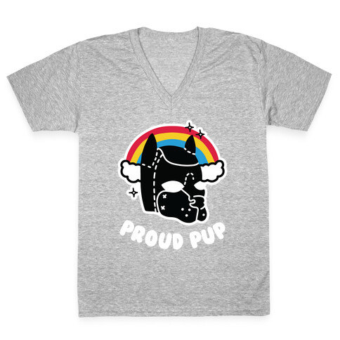 Proud Pup V-Neck Tee Shirt