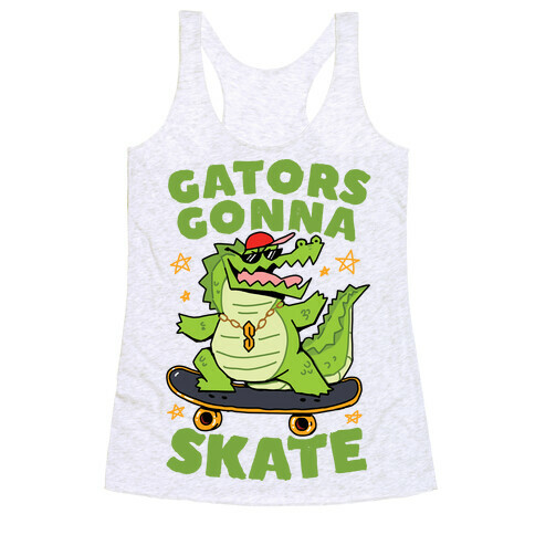Gators Gonna Skate Racerback Tank Top