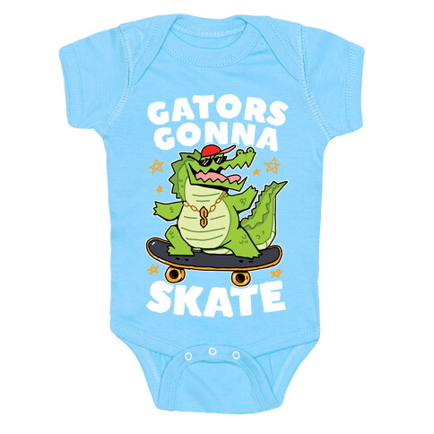 Gators Gonna Skate Baby One-Piece